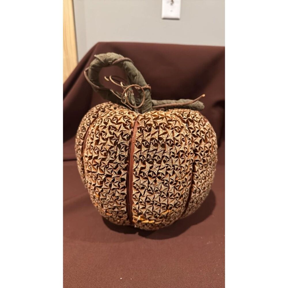 Vintage Cork Look Like Pumpkin Fall Halloween Decoration